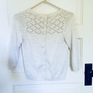 Cream Cardigan Sweater